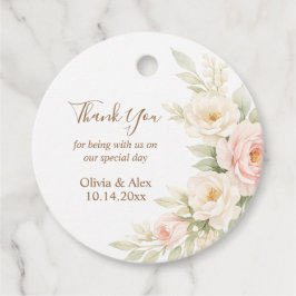 Etiquetas Para Lembrancinhas Tag de Favor de Casamento Floral Romântico Rosa Po