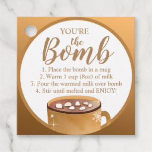 Etiquetas Para Lembrancinhas Tags de bomba de chocolate quente Você é o Cacau-B