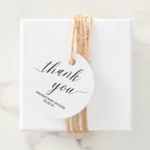 Tags de Favor Agradecimento Modern Minimalista Sim