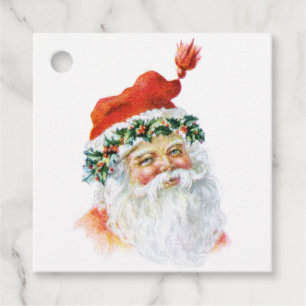 Etiquetas Para Lembrancinhas Tags de presentes de Natal da Cláusula Vintage San