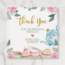 Etiquetas Para Lembrancinhas Tea Party Watercolor Floral Party