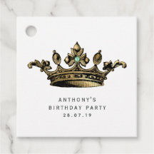 Teal e Dourada Vintage Crown Aquamarine Gemstone