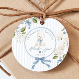Etiquetas Para Lembrancinhas Teddy Bear French Nursery Baby shower Thank you