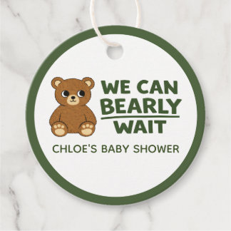Etiquetas Para Lembrancinhas Teddy Bear Gender Neutral Minimalist Baby Shower