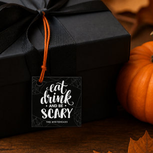 Etiquetas Para Lembrancinhas Teia de Aranha de Halloween