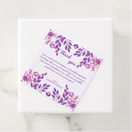 Etiquetas Para Lembrancinhas Tema de Casamento de Folhas Roxas