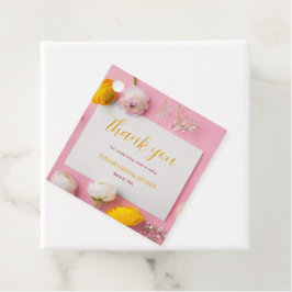 Etiquetas Para Lembrancinhas Tema de Chuva de Noiva Floral Rosa