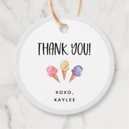 Etiquetas Para Lembrancinhas Tema do sorvete Obrigado