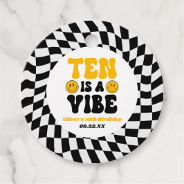 Etiquetas Para Lembrancinhas Ten Is A Vibe Retro Tenth 10th Birthday Party