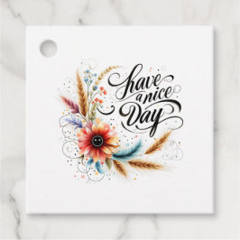 Etiquetas Para Lembrancinhas Tenha um belo dia floral