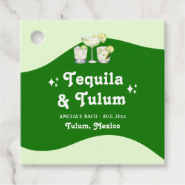 Etiquetas Para Lembrancinhas Tequila de Limão Verde e Tulum Bachelorette