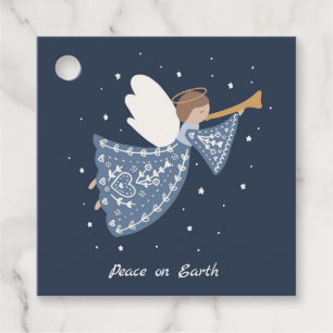 Etiquetas Para Lembrancinhas Terra de paz personalizada do Natal Angel