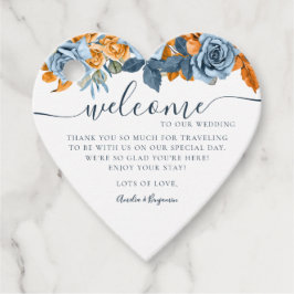 Etiquetas Para Lembrancinhas Terracotta Blue Rust Elegante Casamento de Boas-vi