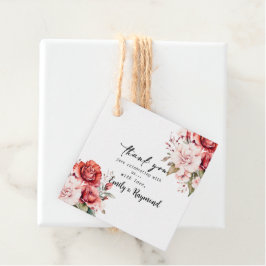 Etiquetas Para Lembrancinhas Terracotta Burgundy Blush Floral Wedding  Favor 