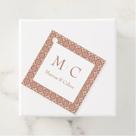 Etiquetas Para Lembrancinhas Terracotta Burnt Orange Tuscan Villa Casamento