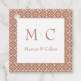 Etiquetas Para Lembrancinhas Terracotta Burnt Orange Tuscan Villa Casamento