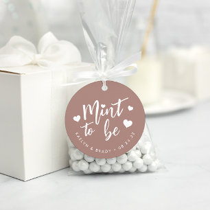 Etiquetas Para Lembrancinhas Terracotta Hortelã para Ser Personalizado Casame