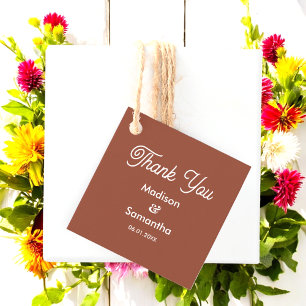 Etiquetas Para Lembrancinhas Terracotta Wedding Brown White Rustic Favor