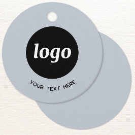 Etiquetas Para Lembrancinhas Texto simples para logotipo Empresa Pó azul Etique