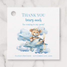 Etiquetas Para Lembrancinhas Thank You Beary Much Watercolor Teddy Bear