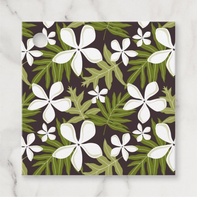 ETIQUETAS PARA LEMBRANCINHAS TIARE (COMBINAÇÃO OLIVADA) (Frente)