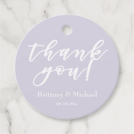 Etiquetas Para Lembrancinhas Tipografia de Letra Elegante | Obrigado Lavanda