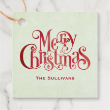 Tipografia de Natal Red Merry Fontes Festivas