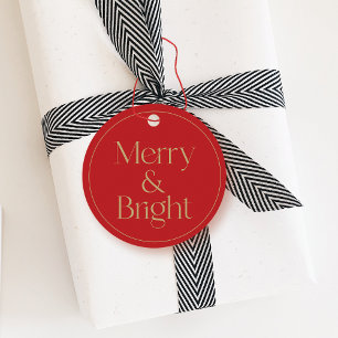 Etiquetas Para Lembrancinhas Típografia Moderna Hang Tag de Natal