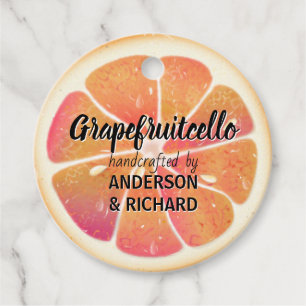 Etiquetas Para Lembrancinhas Toranja Moderna Fruta Grapefruitcello