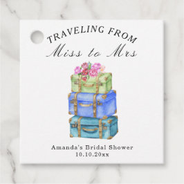 Etiquetas Para Lembrancinhas Traveling from Miss to Mrs Vintage Bridal Shower