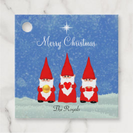 Etiquetas Para Lembrancinhas Três Gnomos de Natal