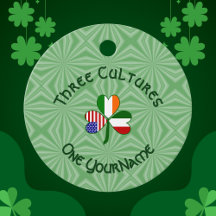Trevo de Três Folhas Personalizado Ítalo-Irlandês 