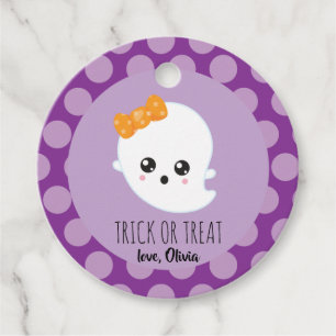 Etiquetas Para Lembrancinhas Trick or Treat Halloween fantasma assustador etiqu
