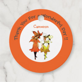 Etiquetas Para Lembrancinhas Trillium Tiger-Lily Whimsical Flower Party Supply