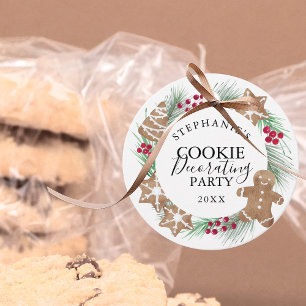 Etiquetas Para Lembrancinhas Trocas de Biscoitos Personalizados com Aquarela