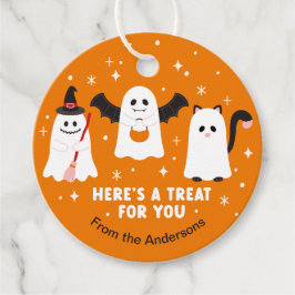 Etiquetas Para Lembrancinhas Truque Adorável de Halloween ou Tratar Fantasmas