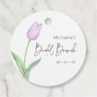 Tulipa Roxa Moderna Solitária Brunch de Noiva
