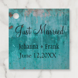 Etiquetas Para Lembrancinhas Turquesa Rust | RECEM CASADOS