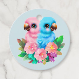 Etiquetas Para Lembrancinhas Twins de Papagaio Bebês