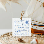 Etiquetas Para Lembrancinhas Último brinde na Festa de Fim de Semana da Bachelo<br><div class="desc">Nossa bela etiqueta de Chá de casamento de Bachelorette adiciona o toque perfeito da elegância costeira a qualquer coleta à beira-mar!</div>