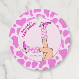 Etiquetas Para Lembrancinhas Último Rodeio Cowgirl Rosa Festa de Chá de Noiva