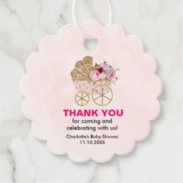 Etiquetas Para Lembrancinhas Um Chá de fraldas De Menina De Abóbora