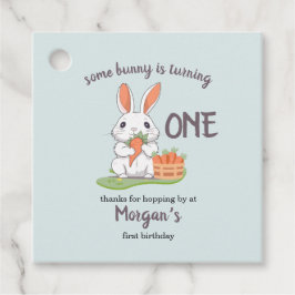 Etiquetas Para Lembrancinhas Um Coelhinho É Um primeiro aniversario De Meninas