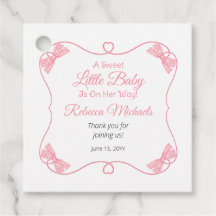 Um doce Arco rosa Chá de fraldas