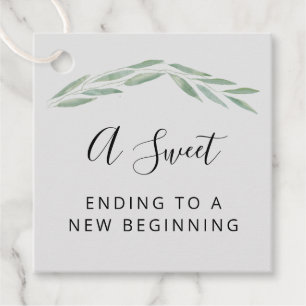 Etiquetas Para Lembrancinhas Um doce fim de um novo casamento