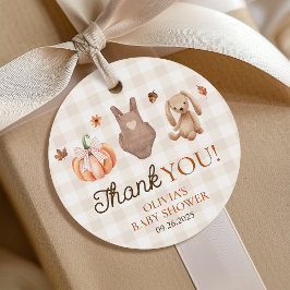 Etiquetas Para Lembrancinhas Um Doce Pequeno Chá de fraldas Neutro de Abóbora