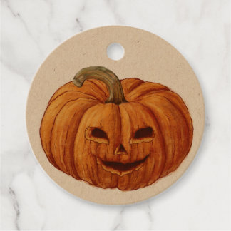 Etiquetas Para Lembrancinhas Um filhote fofo num chapéu de abóbora sentado ao l