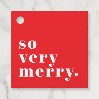 Etiquetas Para Lembrancinhas Um Natal Moderníssimo em Vermelho