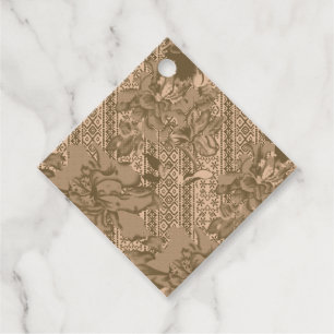 Etiquetas Para Lembrancinhas Um padrão floral vintage com um intricado desi cas