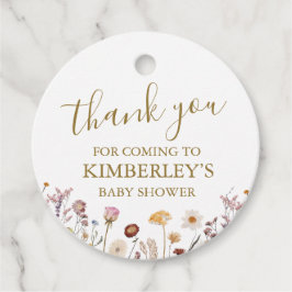 Etiquetas Para Lembrancinhas Um pequeno Chá de fraldas de flor selvagem